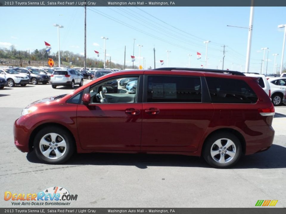 2013 Toyota Sienna LE Salsa Red Pearl / Light Gray Photo #5
