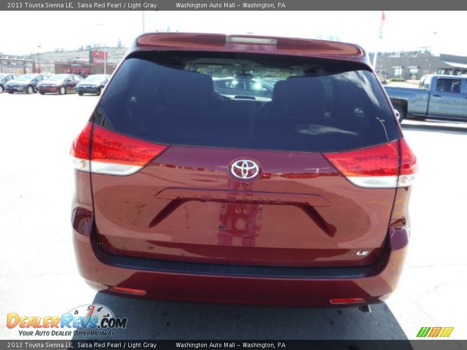 2013 Toyota Sienna LE Salsa Red Pearl / Light Gray Photo #6