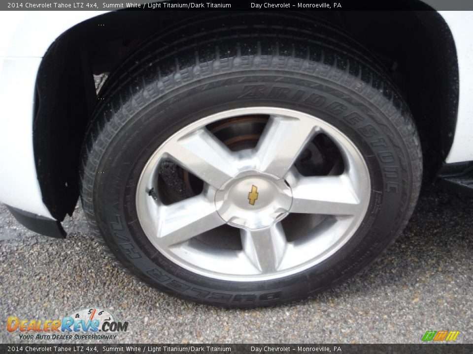 2014 Chevrolet Tahoe LTZ 4x4 Summit White / Light Titanium/Dark Titanium Photo #10
