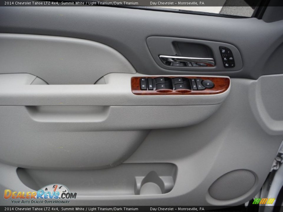 2014 Chevrolet Tahoe LTZ 4x4 Summit White / Light Titanium/Dark Titanium Photo #22
