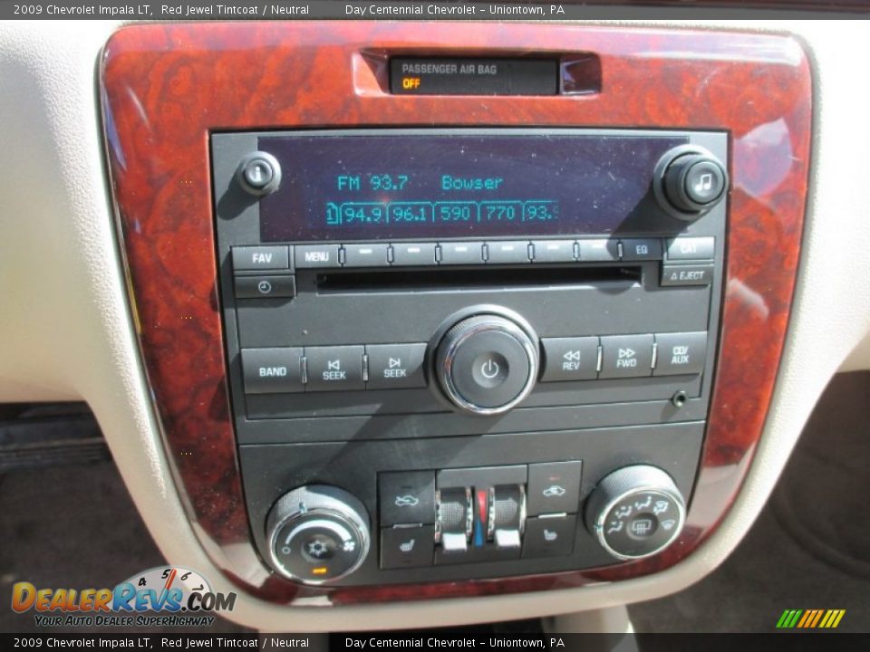 2009 Chevrolet Impala LT Red Jewel Tintcoat / Neutral Photo #25
