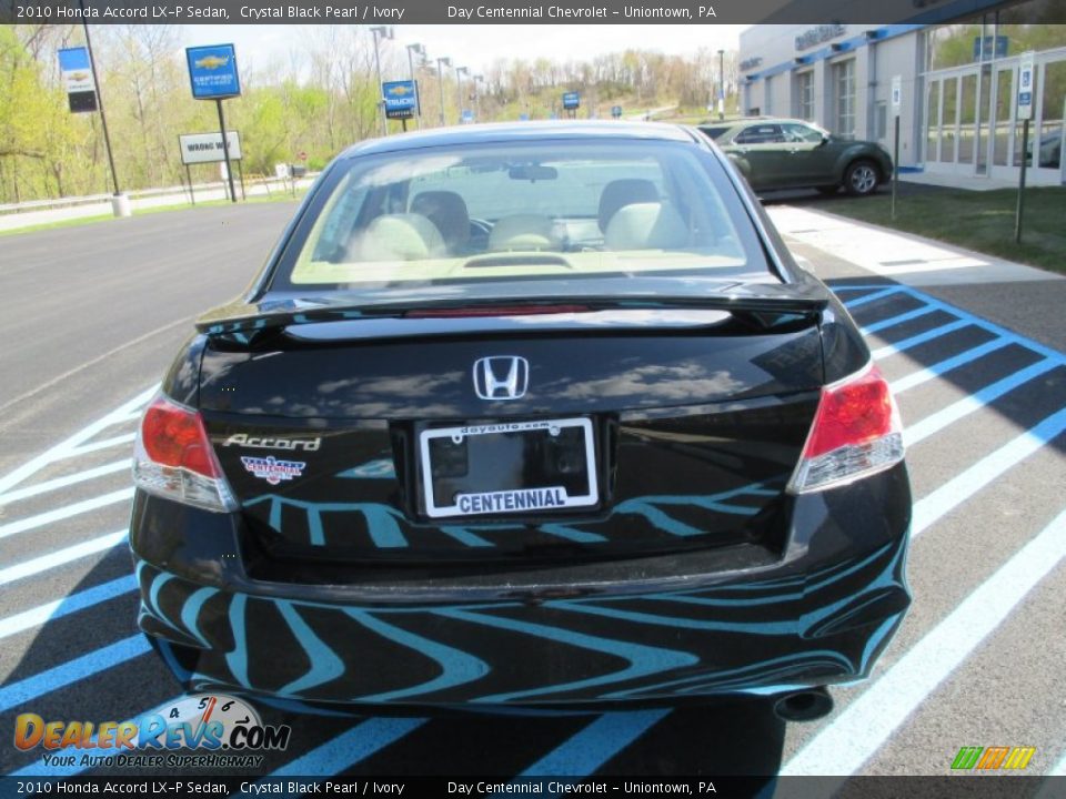 2010 Honda Accord LX-P Sedan Crystal Black Pearl / Ivory Photo #5