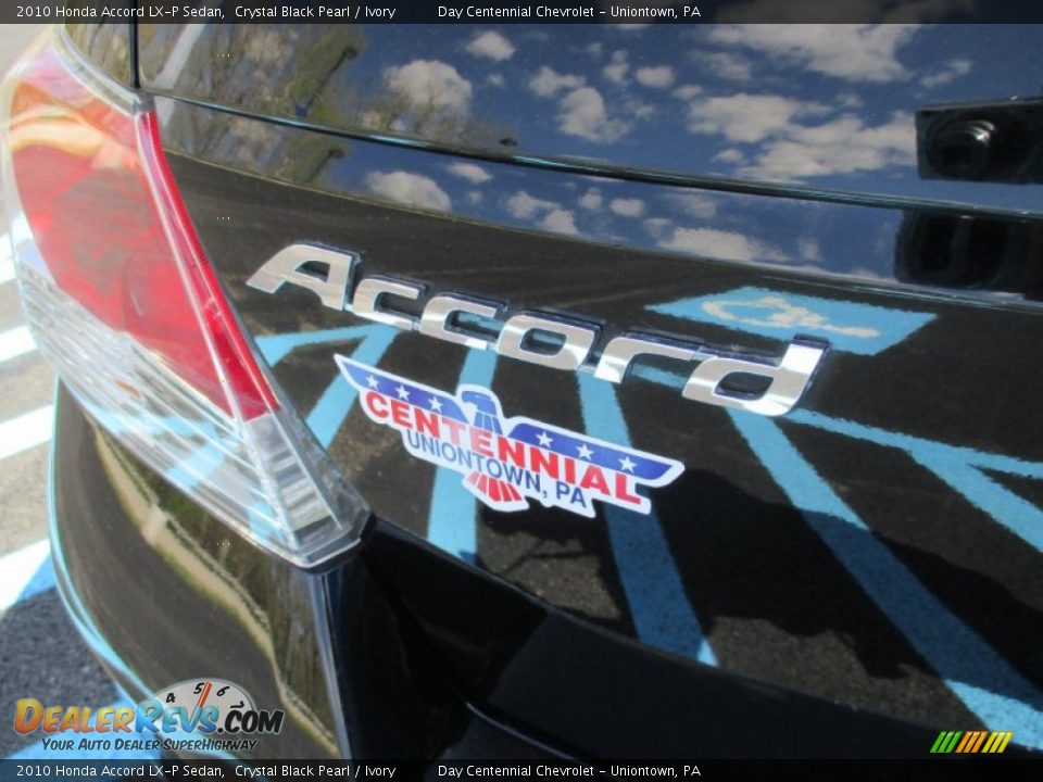 2010 Honda Accord LX-P Sedan Crystal Black Pearl / Ivory Photo #6