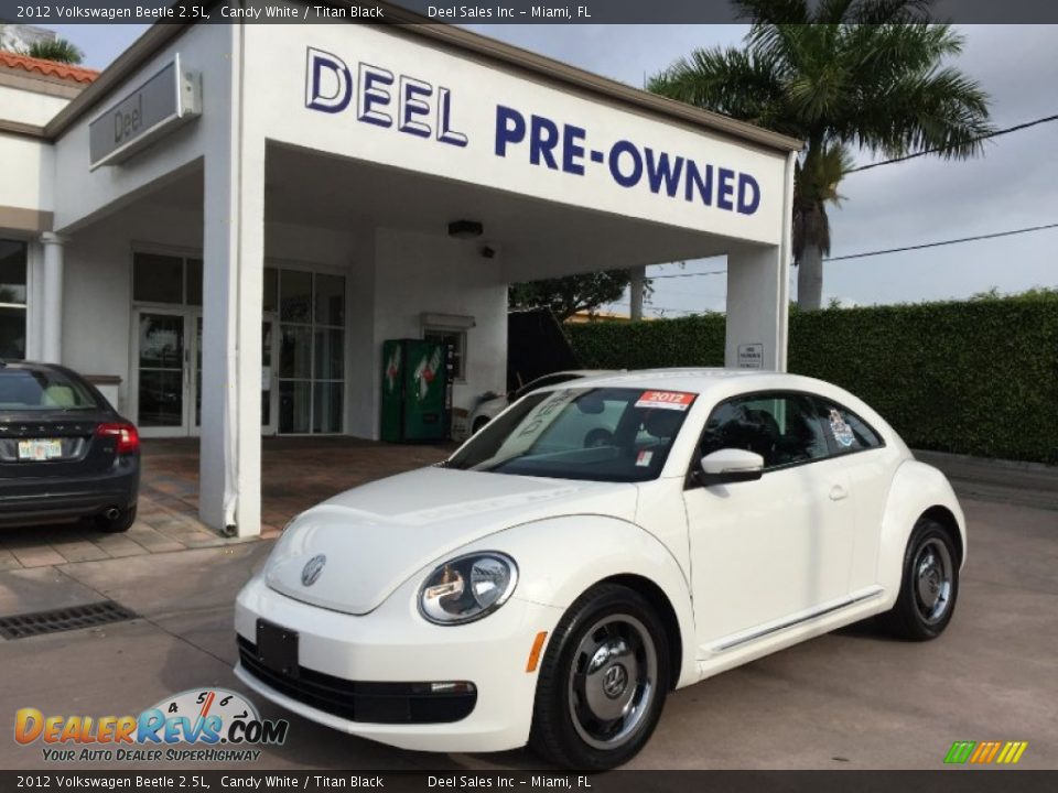 2012 Volkswagen Beetle 2.5L Candy White / Titan Black Photo #1