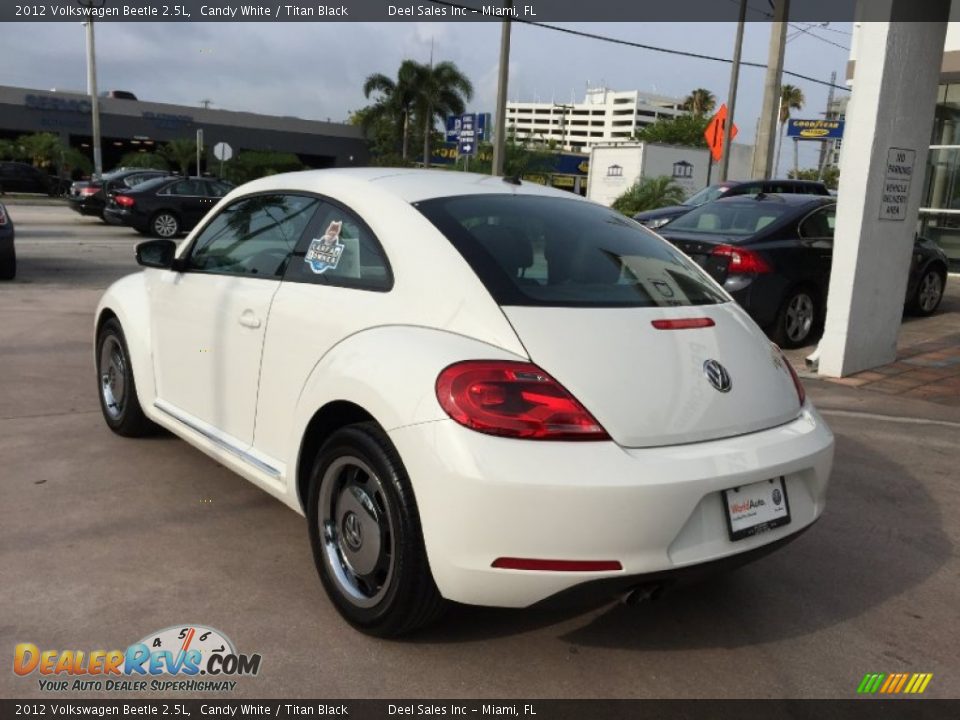 2012 Volkswagen Beetle 2.5L Candy White / Titan Black Photo #3