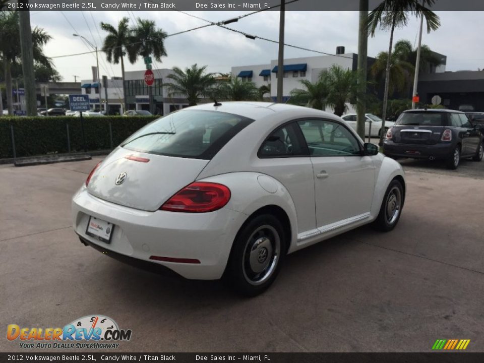 2012 Volkswagen Beetle 2.5L Candy White / Titan Black Photo #5