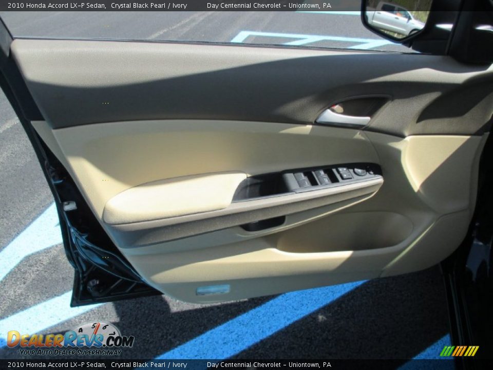 2010 Honda Accord LX-P Sedan Crystal Black Pearl / Ivory Photo #19
