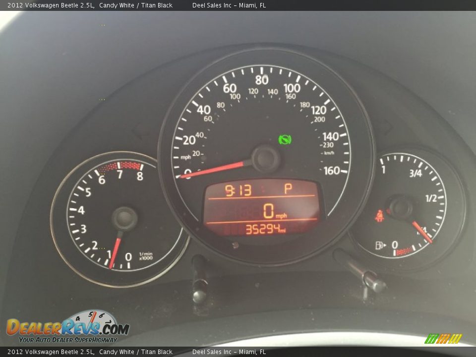 2012 Volkswagen Beetle 2.5L Candy White / Titan Black Photo #15