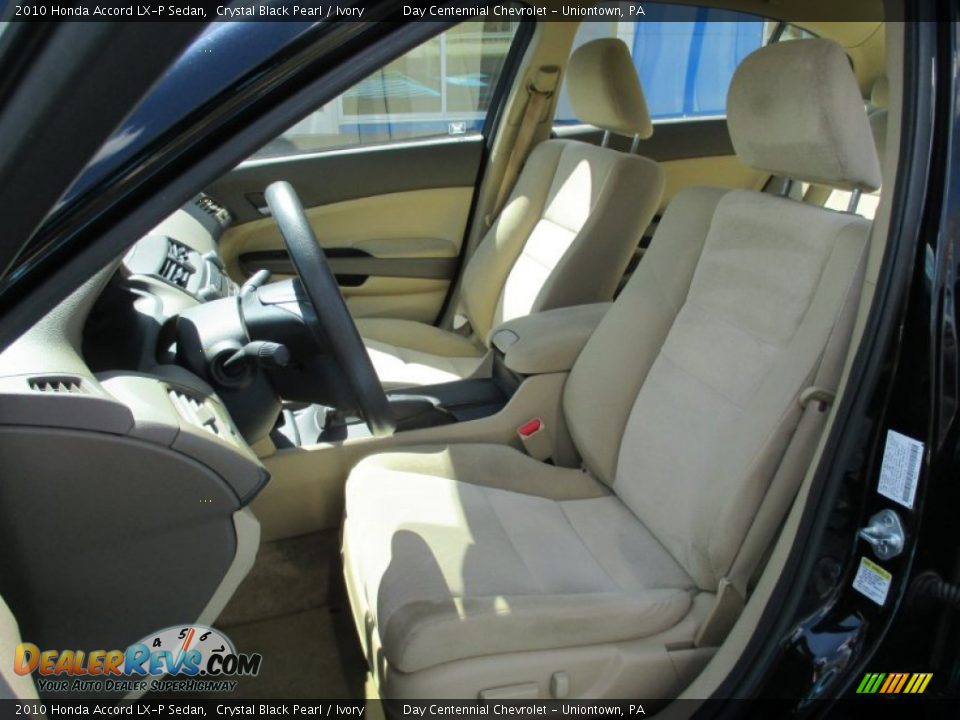 2010 Honda Accord LX-P Sedan Crystal Black Pearl / Ivory Photo #21