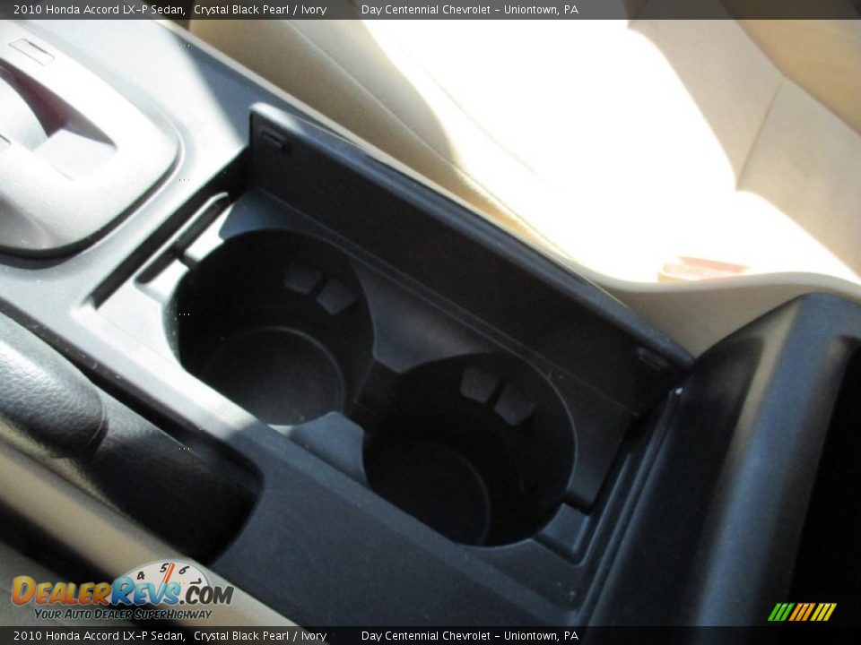 2010 Honda Accord LX-P Sedan Crystal Black Pearl / Ivory Photo #28