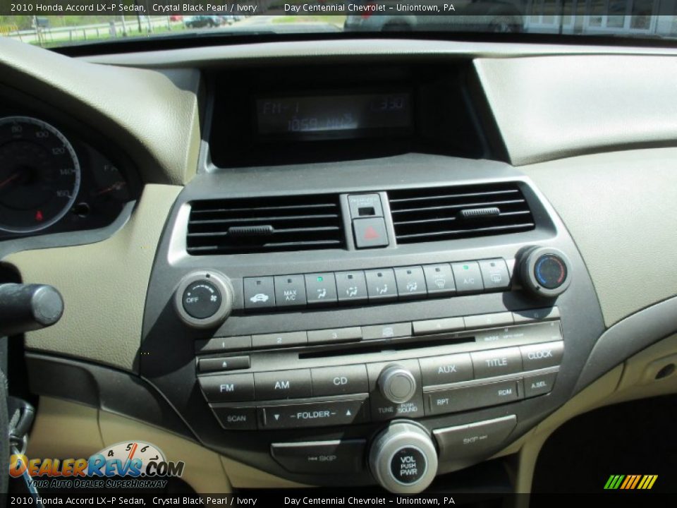 2010 Honda Accord LX-P Sedan Crystal Black Pearl / Ivory Photo #30