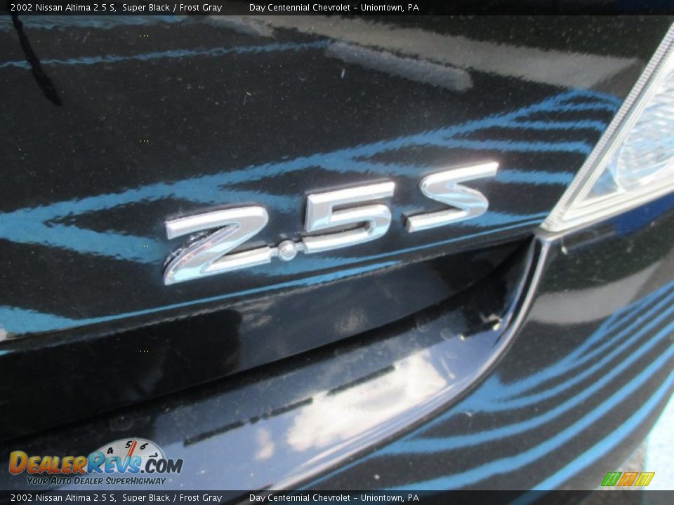2002 Nissan Altima 2.5 S Super Black / Frost Gray Photo #6