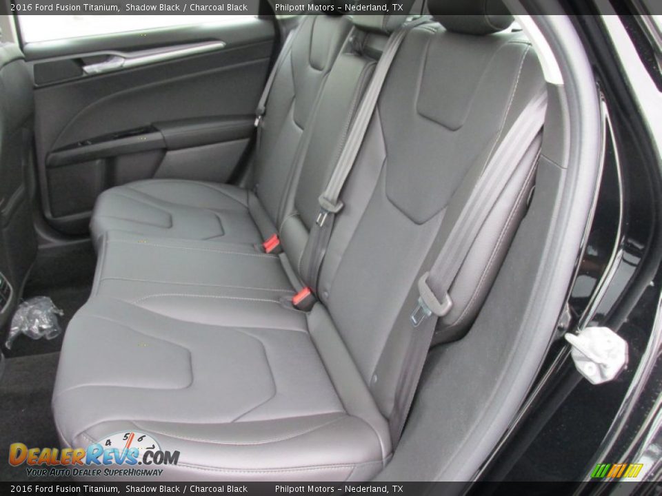 Rear Seat of 2016 Ford Fusion Titanium Photo #18