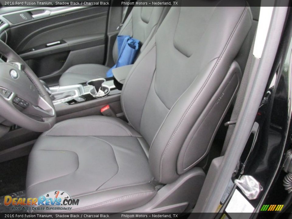 Front Seat of 2016 Ford Fusion Titanium Photo #21