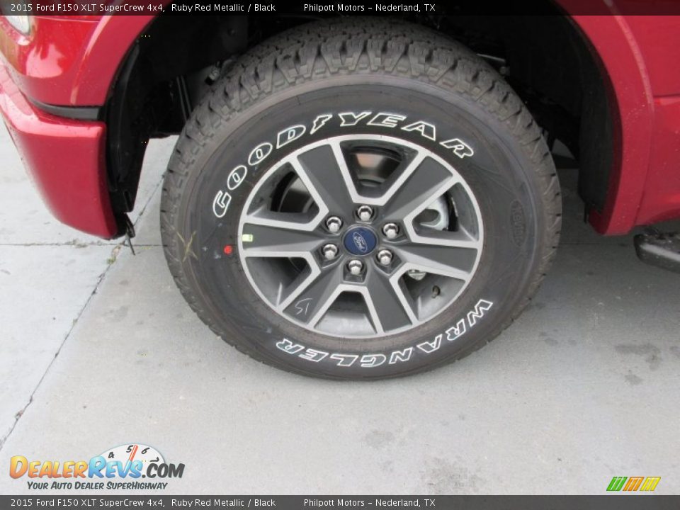 2015 Ford F150 XLT SuperCrew 4x4 Ruby Red Metallic / Black Photo #11
