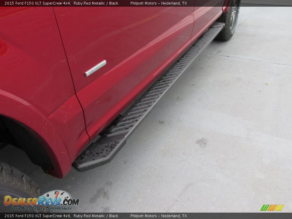2015 Ford F150 XLT SuperCrew 4x4 Ruby Red Metallic / Black Photo #12