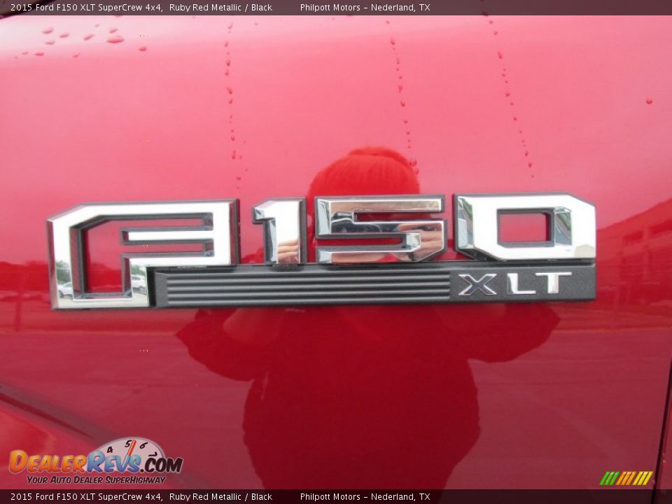 2015 Ford F150 XLT SuperCrew 4x4 Ruby Red Metallic / Black Photo #14