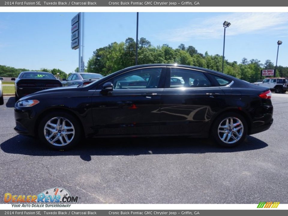 2014 Ford Fusion SE Tuxedo Black / Charcoal Black Photo #4