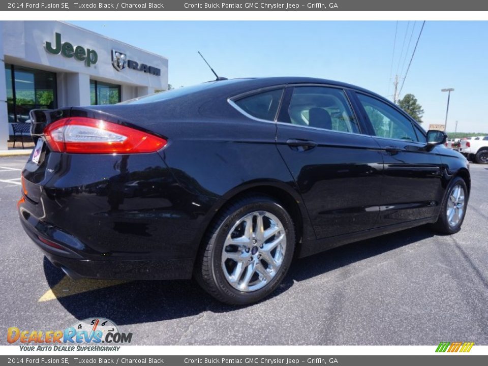 2014 Ford Fusion SE Tuxedo Black / Charcoal Black Photo #7