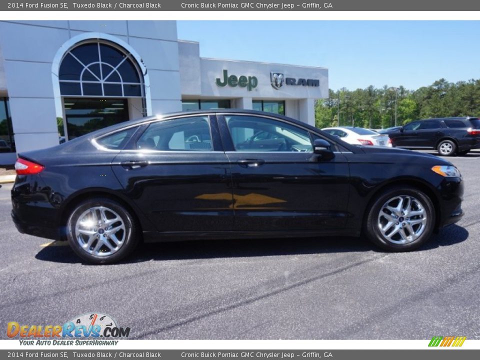 2014 Ford Fusion SE Tuxedo Black / Charcoal Black Photo #8