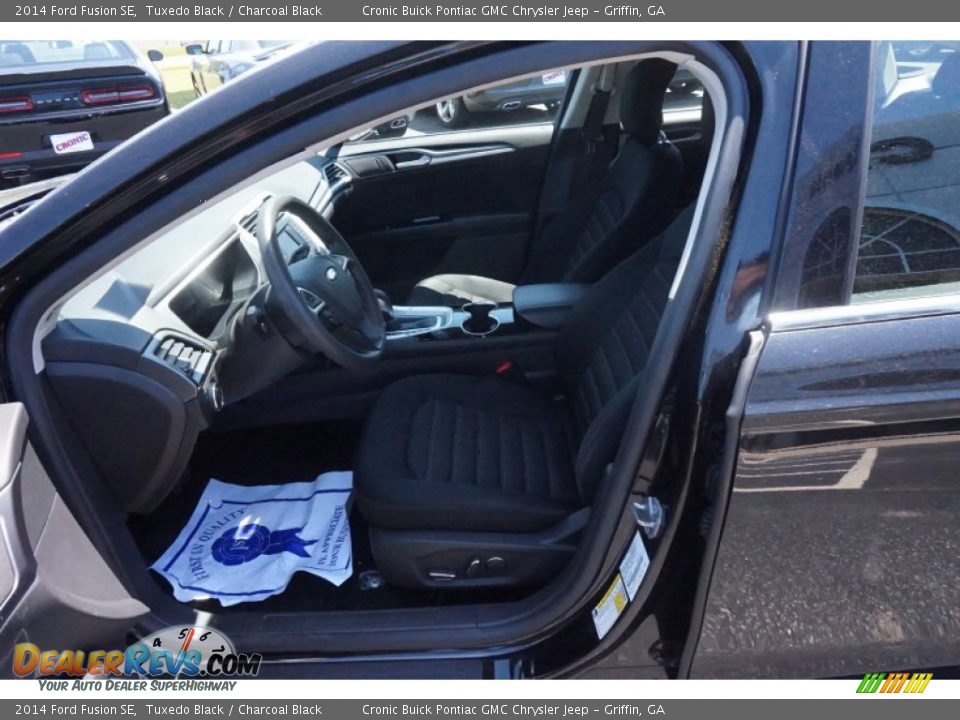 2014 Ford Fusion SE Tuxedo Black / Charcoal Black Photo #9