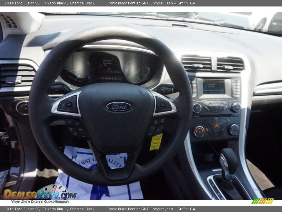 2014 Ford Fusion SE Tuxedo Black / Charcoal Black Photo #10