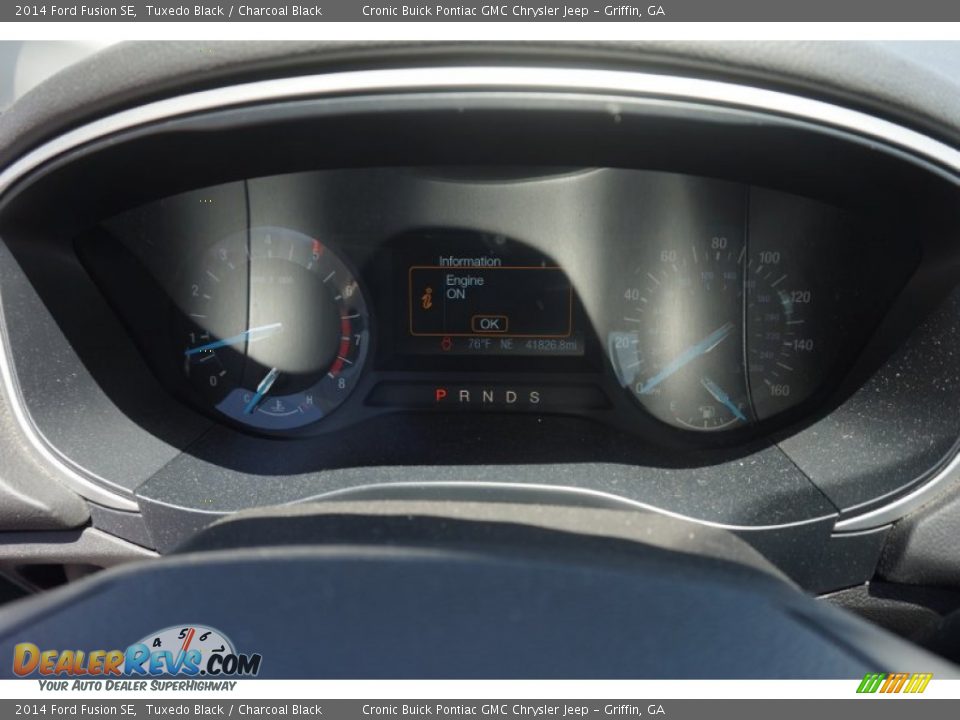 2014 Ford Fusion SE Tuxedo Black / Charcoal Black Photo #20