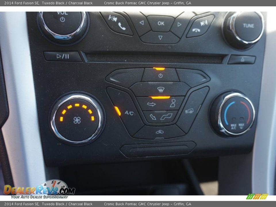 2014 Ford Fusion SE Tuxedo Black / Charcoal Black Photo #23