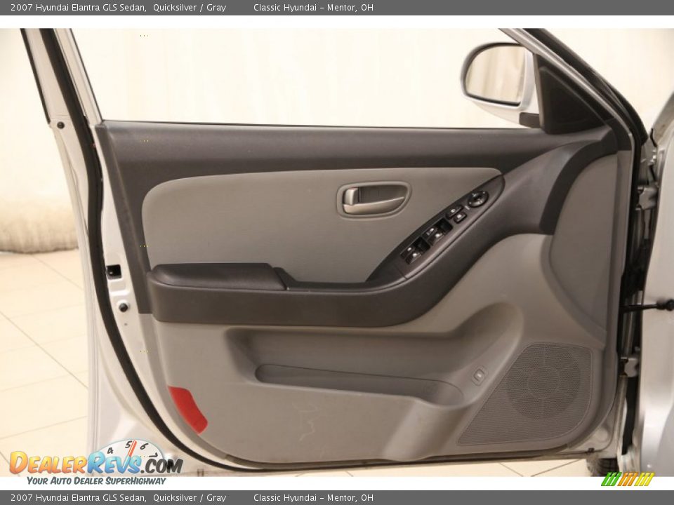 2007 Hyundai Elantra GLS Sedan Quicksilver / Gray Photo #4