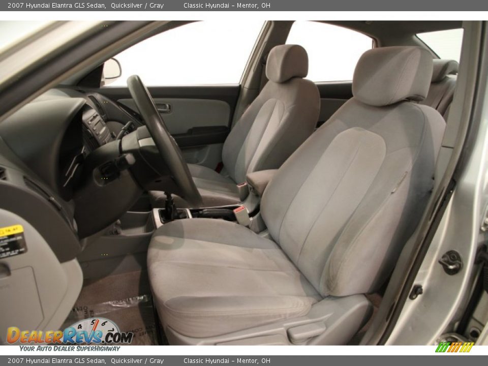 2007 Hyundai Elantra GLS Sedan Quicksilver / Gray Photo #5
