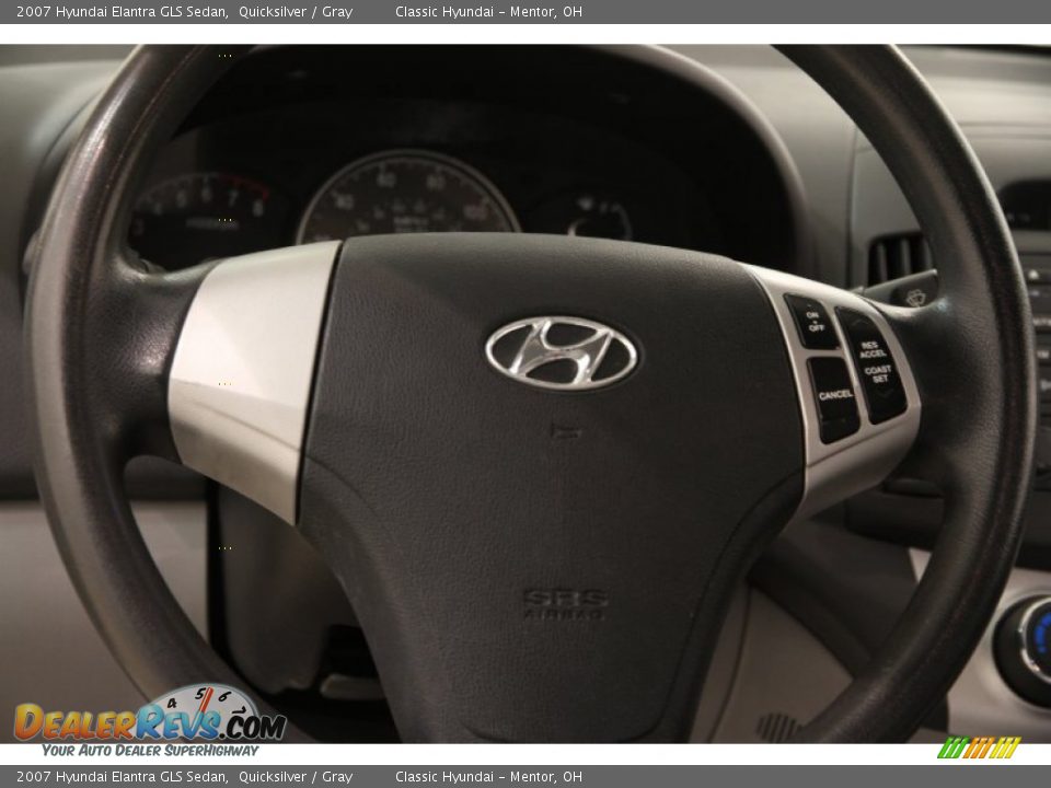 2007 Hyundai Elantra GLS Sedan Quicksilver / Gray Photo #6