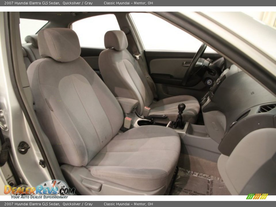 2007 Hyundai Elantra GLS Sedan Quicksilver / Gray Photo #10