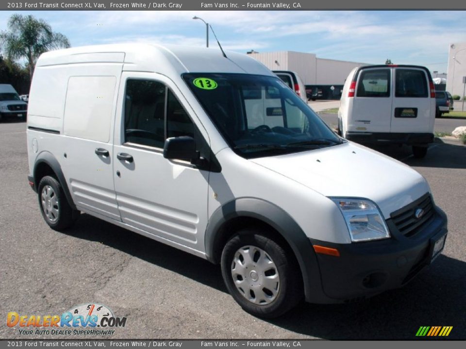 2013 Ford Transit Connect XL Van Frozen White / Dark Gray Photo #1