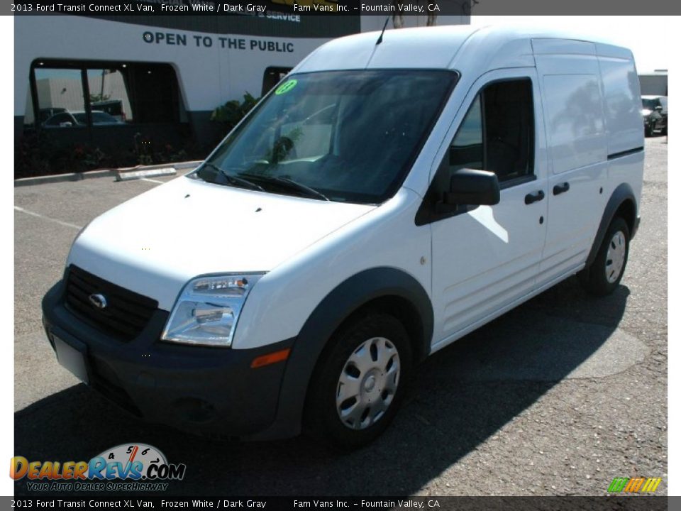2013 Ford Transit Connect XL Van Frozen White / Dark Gray Photo #13