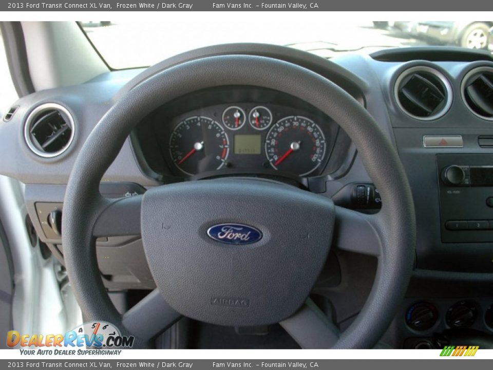 2013 Ford Transit Connect XL Van Frozen White / Dark Gray Photo #22