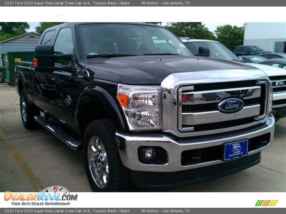 2015 Ford F250 Super Duty Lariat Crew Cab 4x4 Tuxedo Black / Black Photo #1