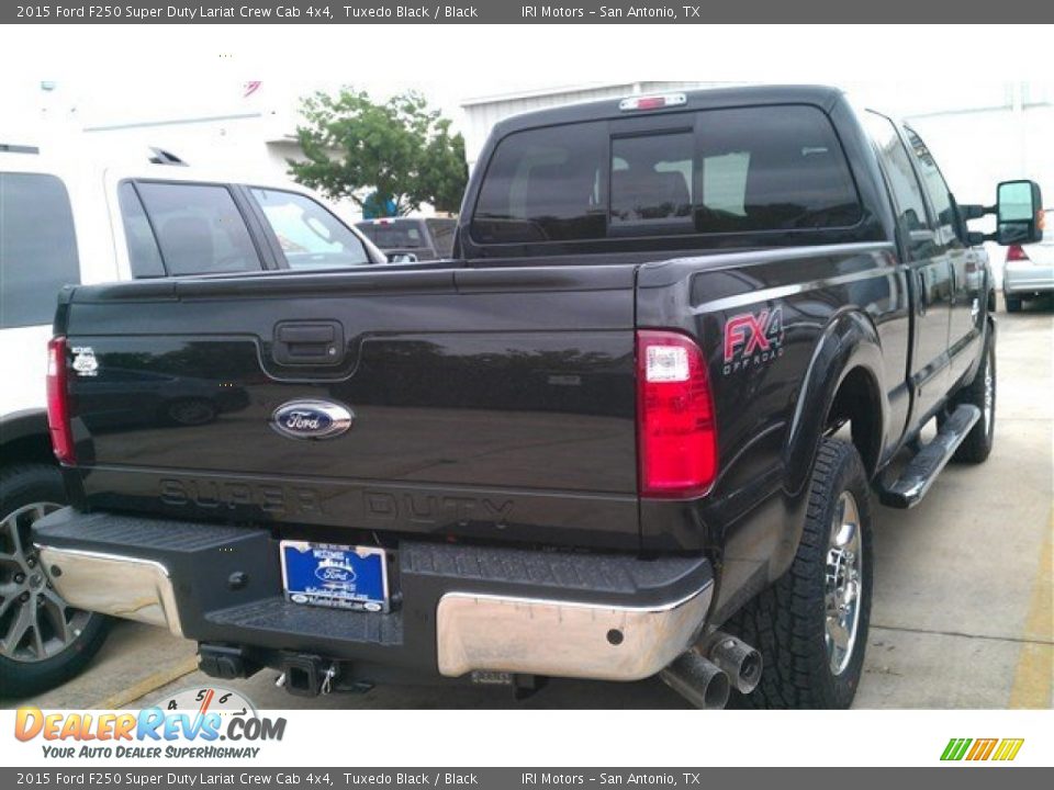 2015 Ford F250 Super Duty Lariat Crew Cab 4x4 Tuxedo Black / Black Photo #9