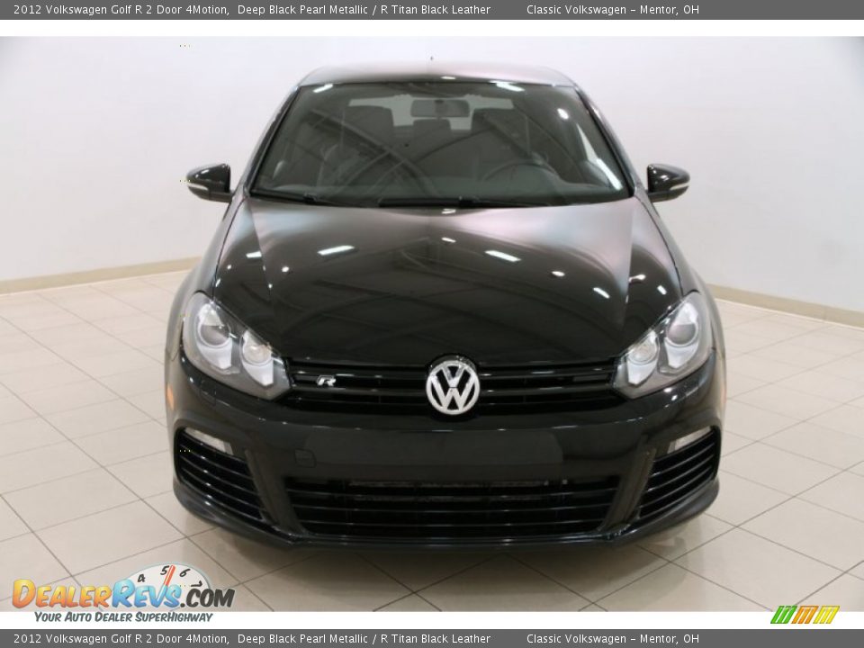 2012 Volkswagen Golf R 2 Door 4Motion Deep Black Pearl Metallic / R Titan Black Leather Photo #2
