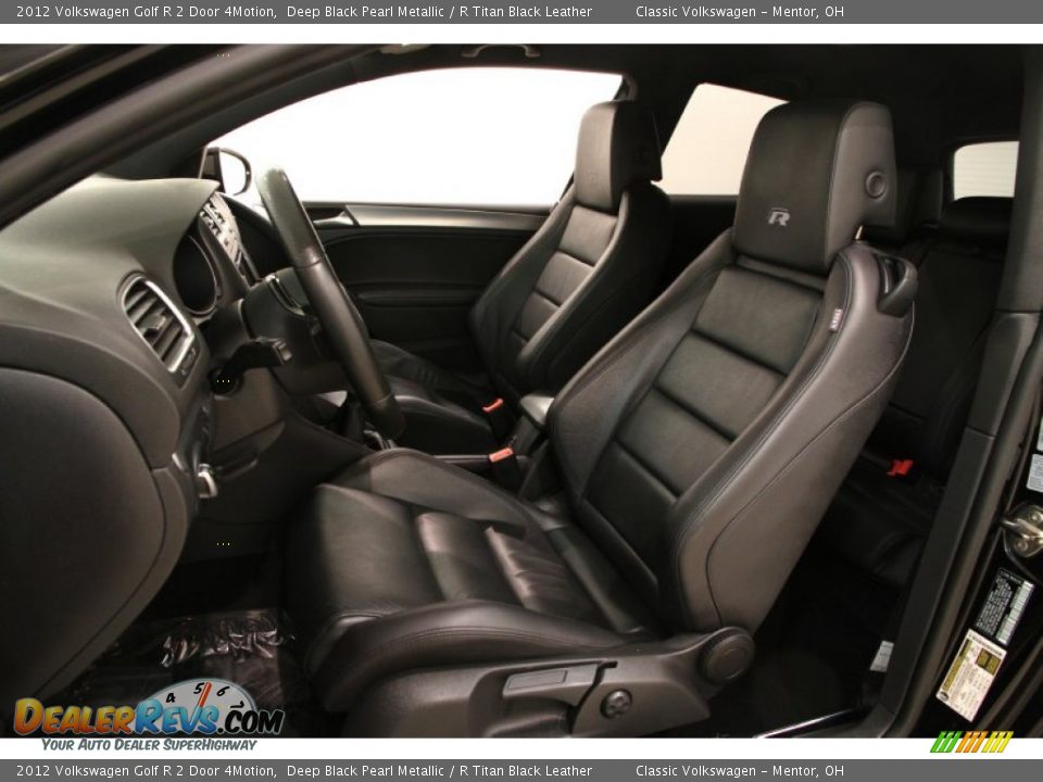 2012 Volkswagen Golf R 2 Door 4Motion Deep Black Pearl Metallic / R Titan Black Leather Photo #5