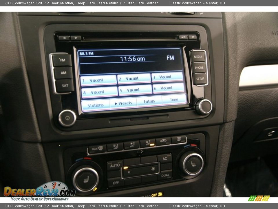 2012 Volkswagen Golf R 2 Door 4Motion Deep Black Pearl Metallic / R Titan Black Leather Photo #8