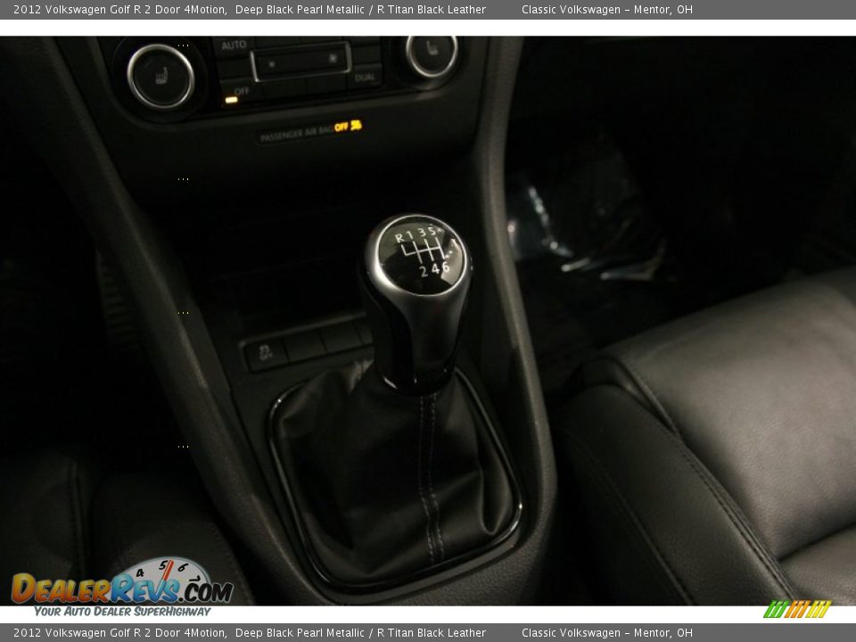 2012 Volkswagen Golf R 2 Door 4Motion Deep Black Pearl Metallic / R Titan Black Leather Photo #10