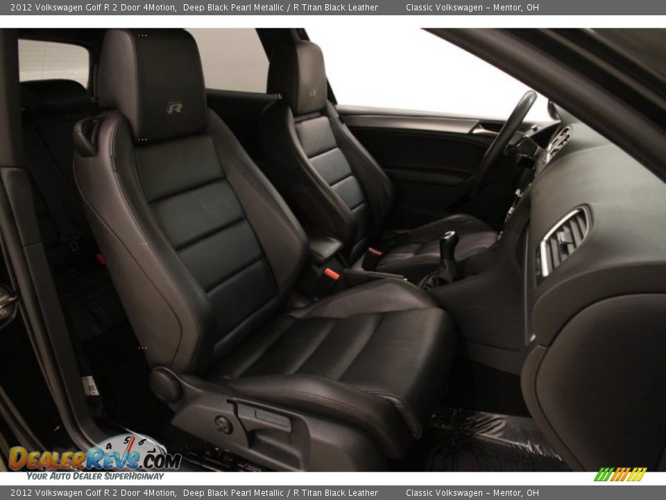 2012 Volkswagen Golf R 2 Door 4Motion Deep Black Pearl Metallic / R Titan Black Leather Photo #11