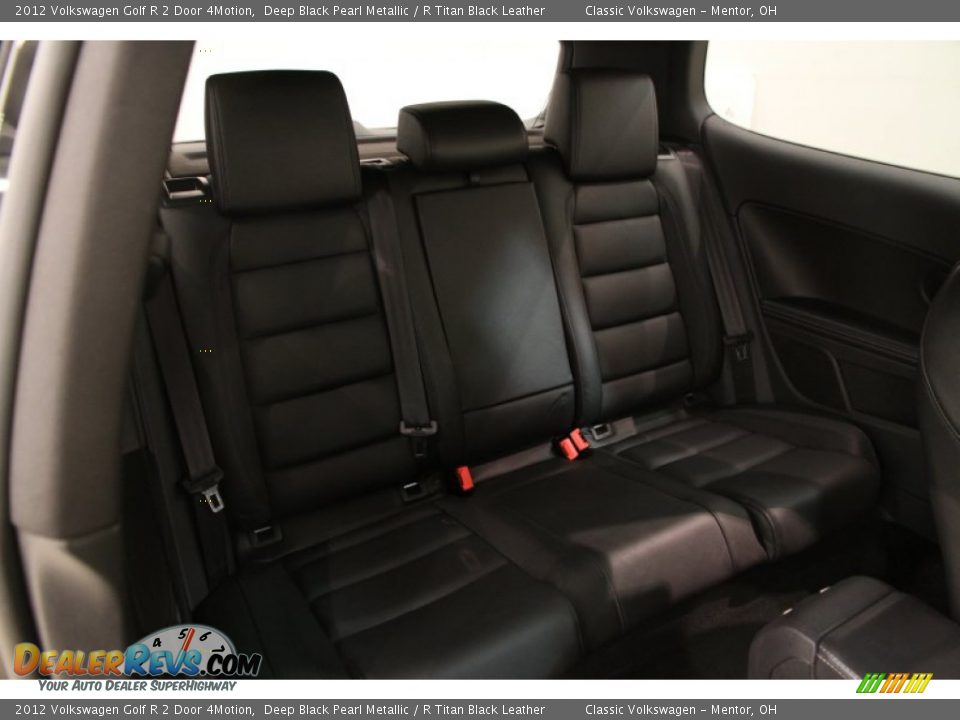 2012 Volkswagen Golf R 2 Door 4Motion Deep Black Pearl Metallic / R Titan Black Leather Photo #12