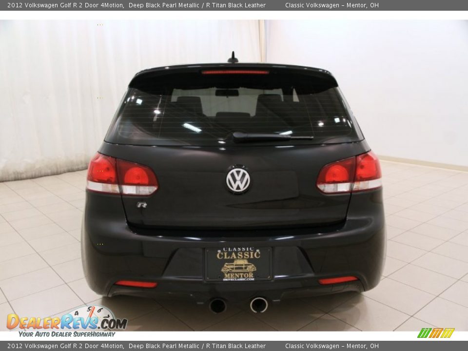 2012 Volkswagen Golf R 2 Door 4Motion Deep Black Pearl Metallic / R Titan Black Leather Photo #14