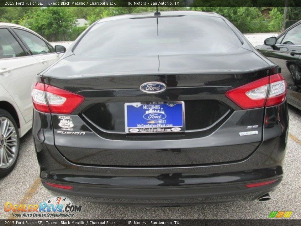 2015 Ford Fusion SE Tuxedo Black Metallic / Charcoal Black Photo #3