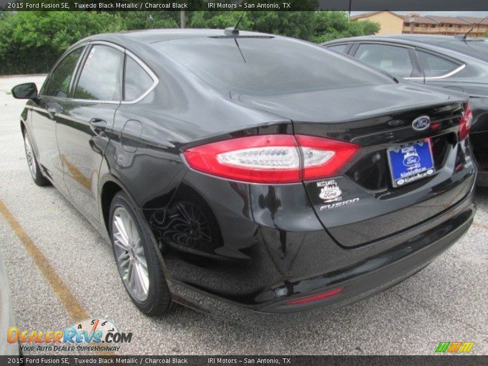 2015 Ford Fusion SE Tuxedo Black Metallic / Charcoal Black Photo #4