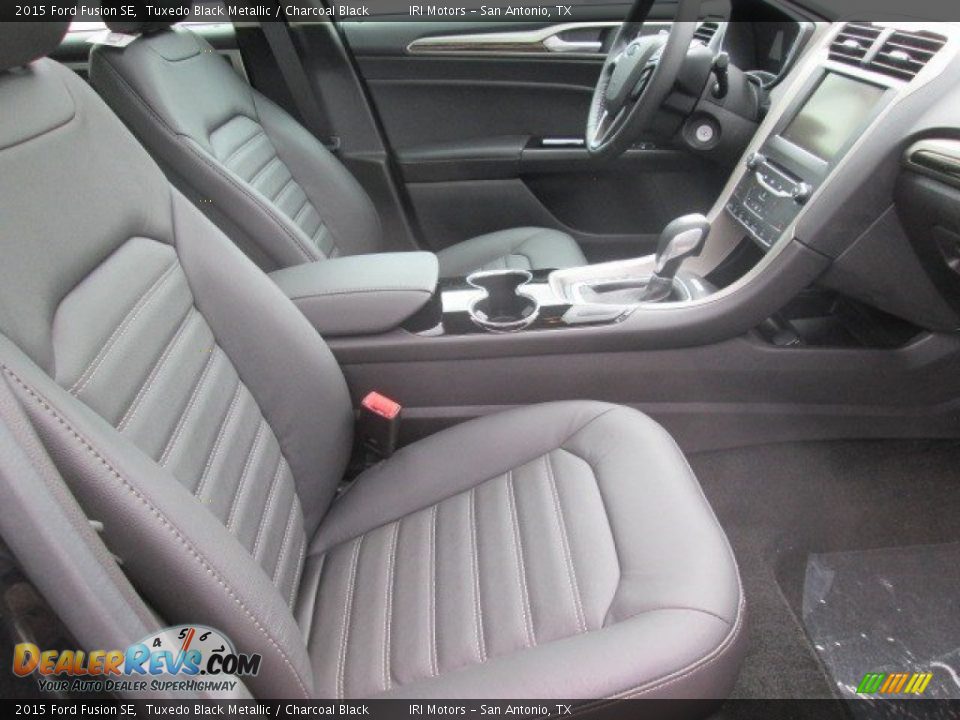 2015 Ford Fusion SE Tuxedo Black Metallic / Charcoal Black Photo #10