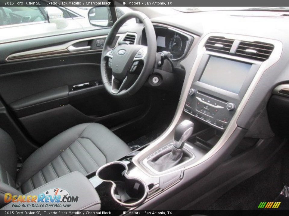 2015 Ford Fusion SE Tuxedo Black Metallic / Charcoal Black Photo #11