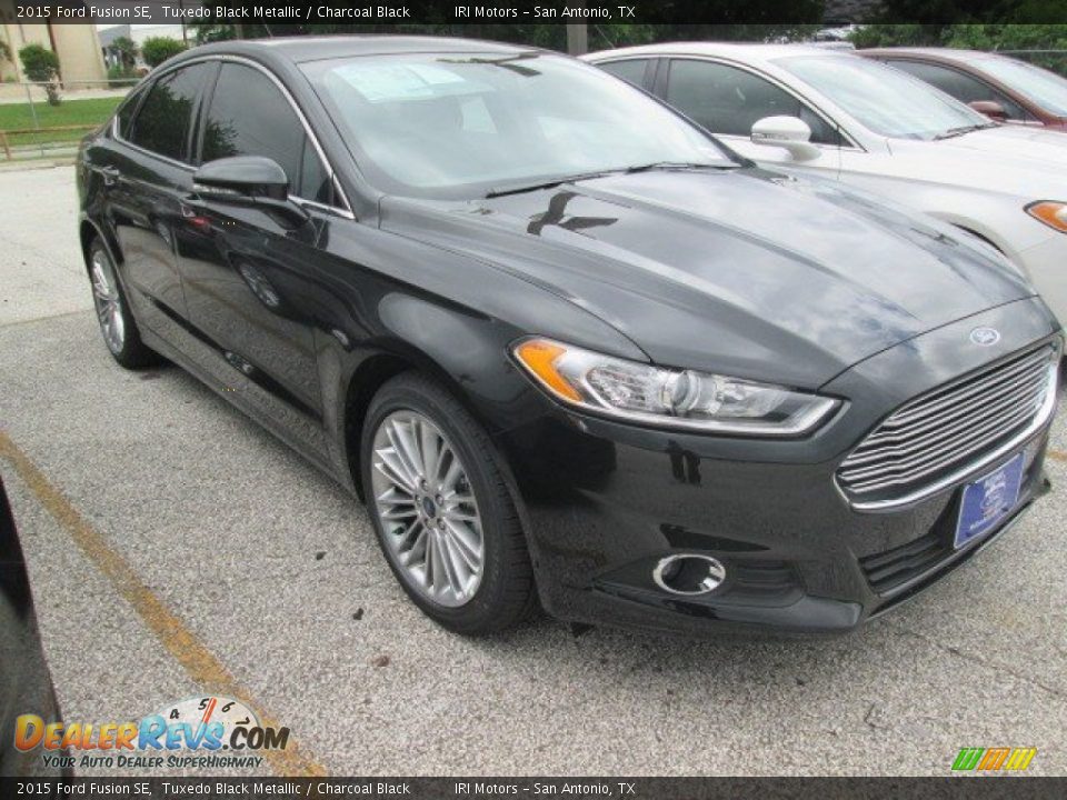 2015 Ford Fusion SE Tuxedo Black Metallic / Charcoal Black Photo #12