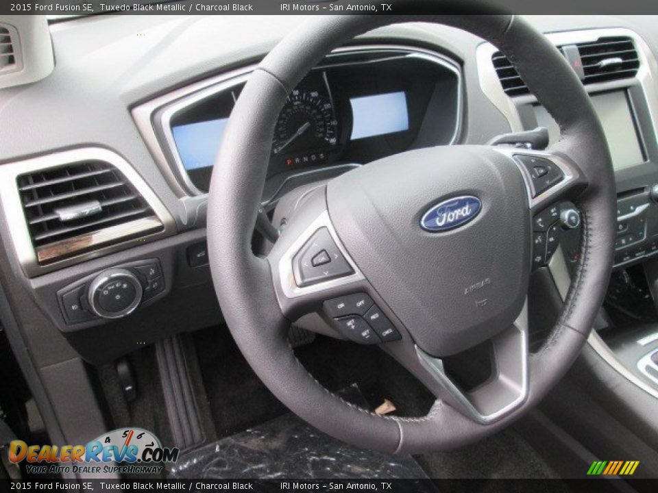2015 Ford Fusion SE Tuxedo Black Metallic / Charcoal Black Photo #21